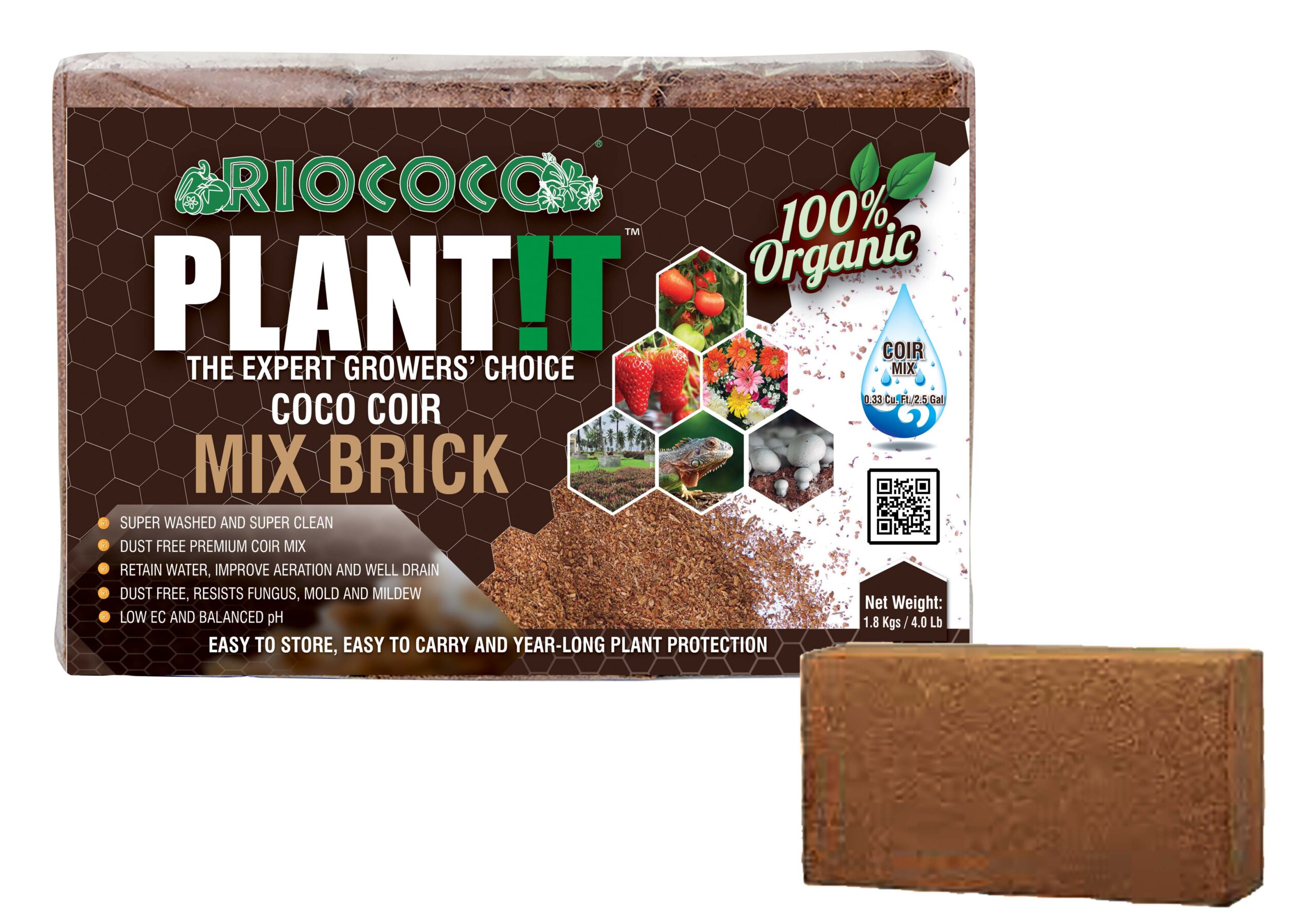 RIOCOCO PLANT!T COIR CHIPS BLOCK